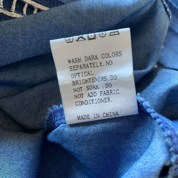 Denim Off Shoulder Top Bell Sleeves‎ - Picture 9 of 12